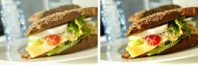 How to improve food photos, touch up and improve photos and images of food catering with photoshop or similar