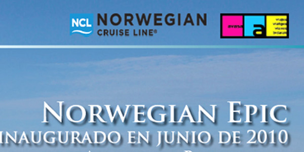 Portfolio of creative layout and design of flyers, tri-folds and advertisements for travel agency: NORWEIGEN CRUISES